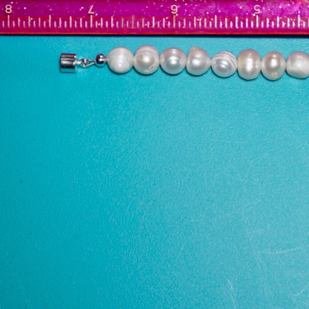 7.5 inch Handmade Freshwater Pearl Bracelet - Picture 5 of 5